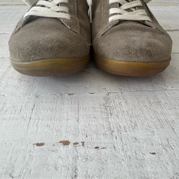 Hartjes XS Casual Shoes UK size 4‎ US size 6.5 Tan Beige Suede Side Zip Sneakers - Picture 10 of 15